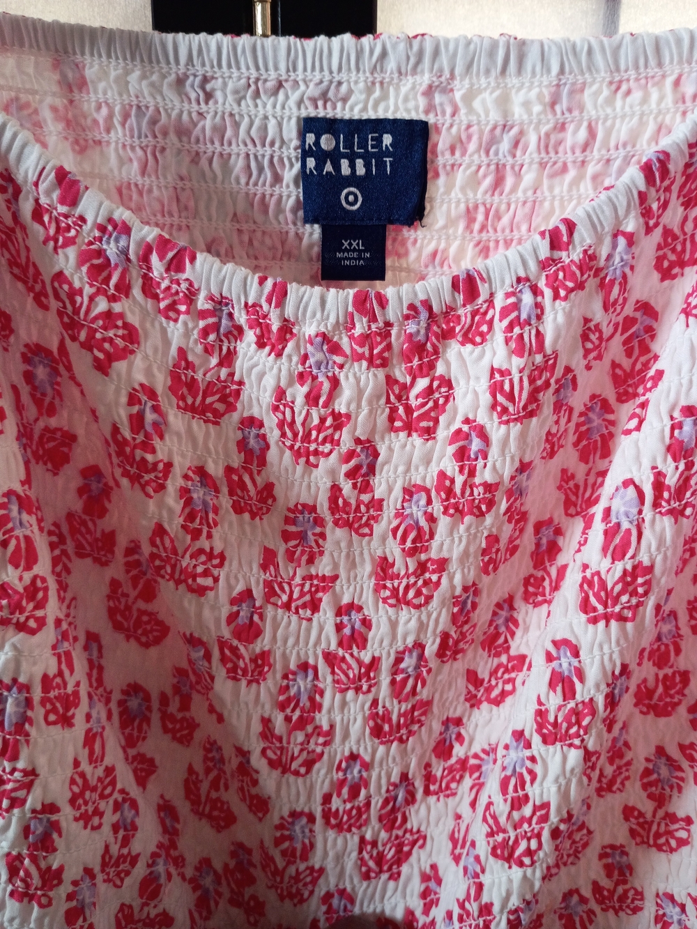 ROLLER RABBIT x Target Women’s White and Red Floral Tiered Maxi Dress - Picture 3 of 14